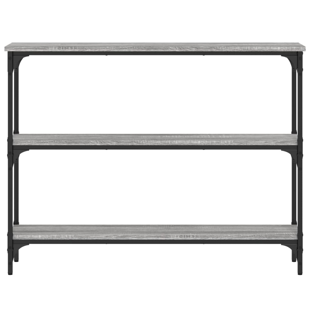 Wandtafel 100x22,5x75 cm bewerkt hout grijs sonoma eikenkleurig MeubelReus