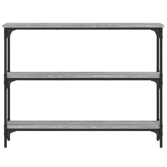 Wandtafel 100x22,5x75 cm bewerkt hout grijs sonoma eikenkleurig MeubelReus