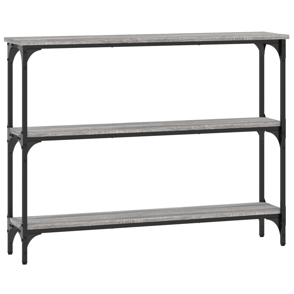 Wandtafel 100x22,5x75 cm bewerkt hout grijs sonoma eikenkleurig MeubelReus