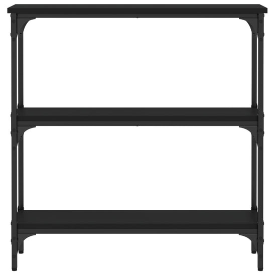 Wandtafel 75x22,5x75 cm bewerkt hout zwart MeubelReus