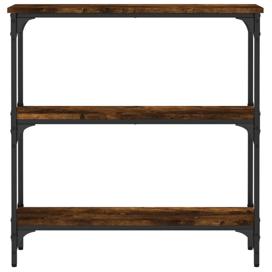 Wandtafel 75x22,5x75 cm bewerkt hout gerookt eikenkleurig MeubelReus
