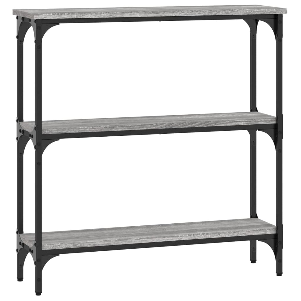 Wandtafel 75x22,5x75 cm bewerkt hout grijs sonoma eikenkleurig MeubelReus