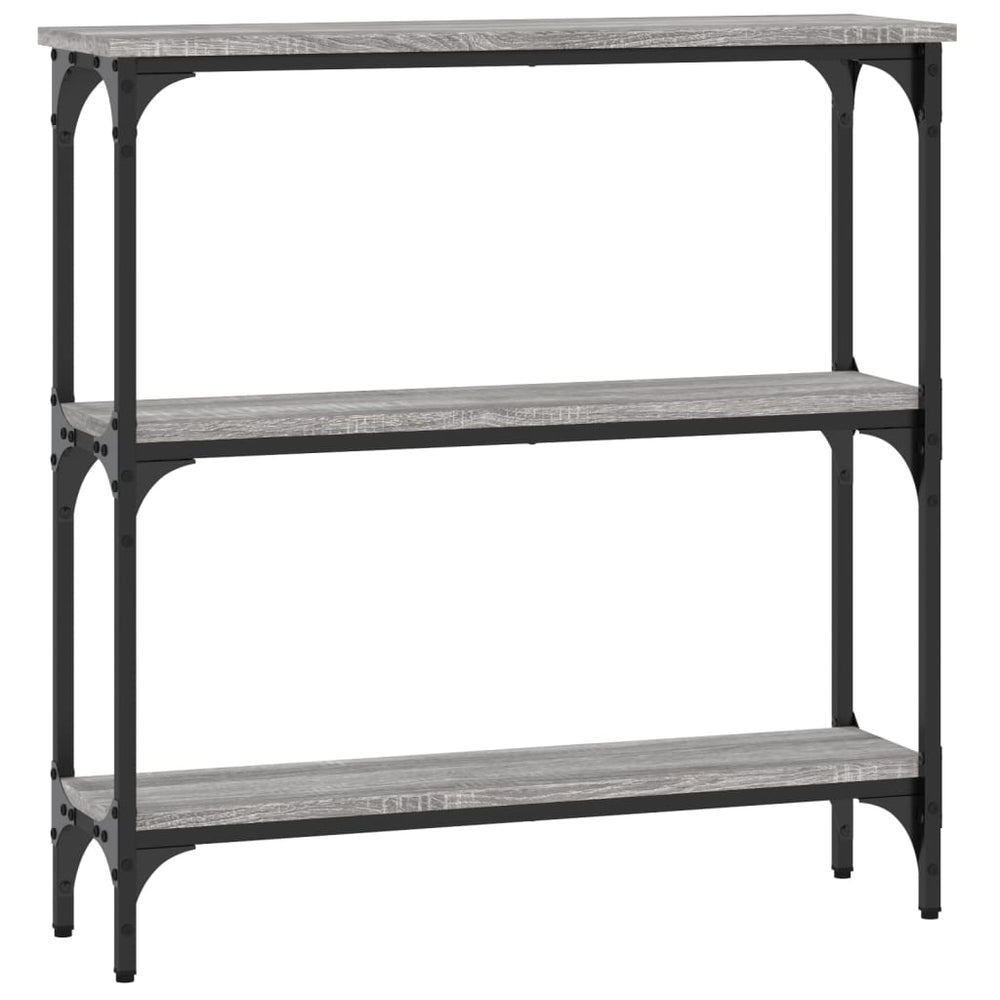 Wandtafel 75x22,5x75 cm bewerkt hout grijs sonoma eikenkleurig MeubelReus