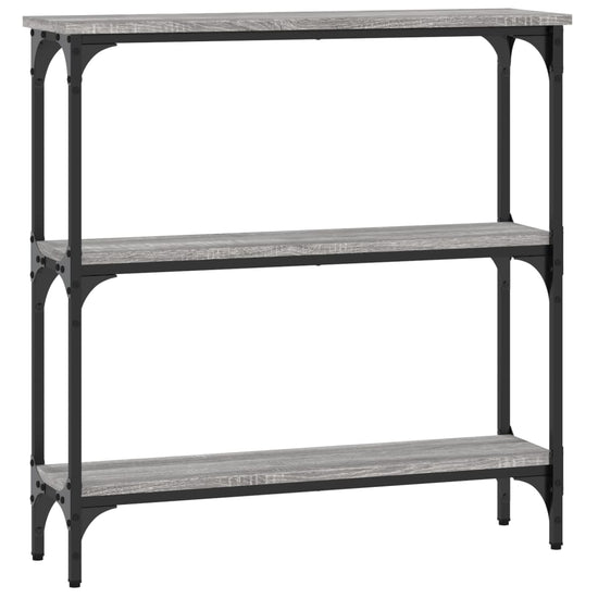 Wandtafel 75x22,5x75 cm bewerkt hout grijs sonoma eikenkleurig MeubelReus
