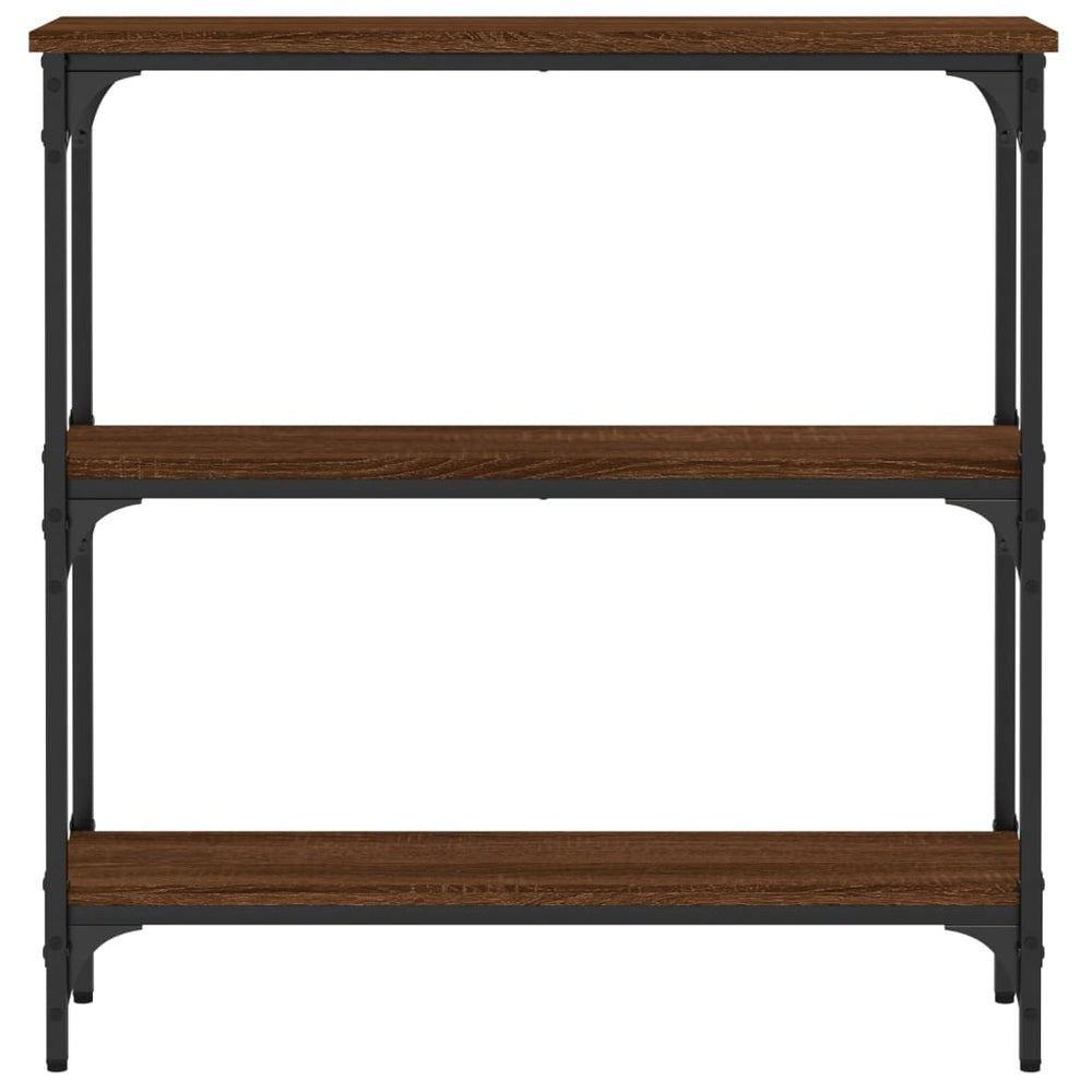 Wandtafel 75x22,5x75 cm bewerkt hout bruin eikenkleur MeubelReus