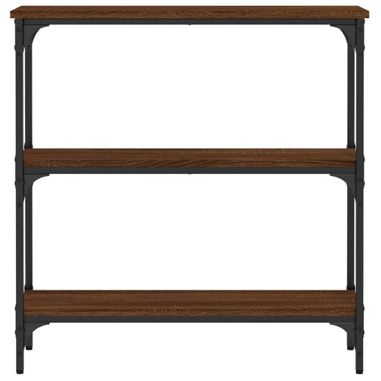 Wandtafel 75x22,5x75 cm bewerkt hout bruin eikenkleur MeubelReus