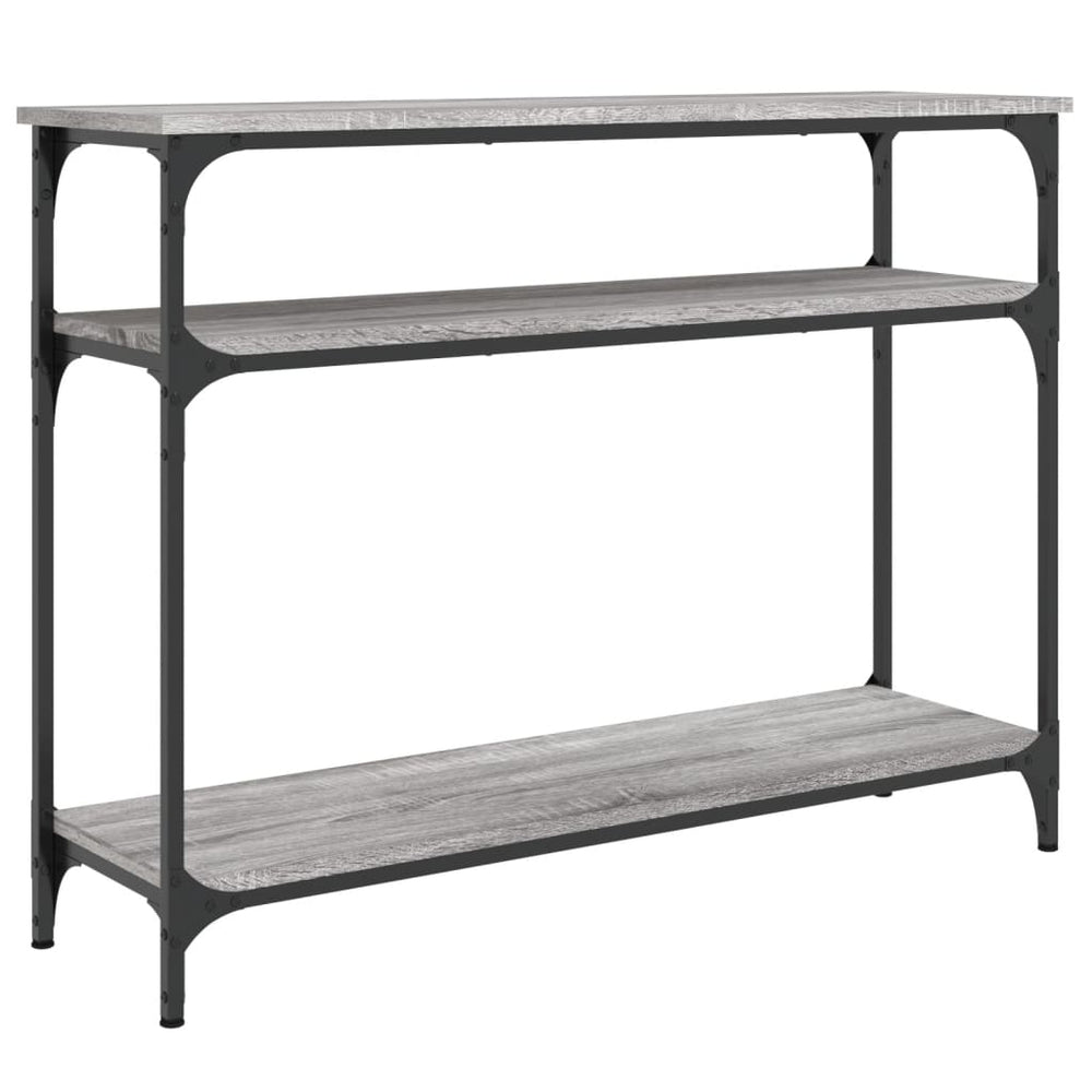 Wandtafel 100x29x75 cm bewerkt hout grijs sonoma eikenkleurig MeubelReus