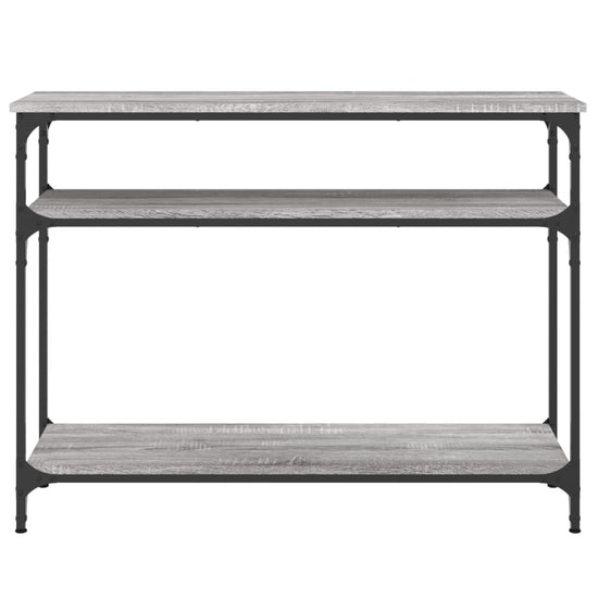 Wandtafel 100x29x75 cm bewerkt hout grijs sonoma eikenkleurig MeubelReus