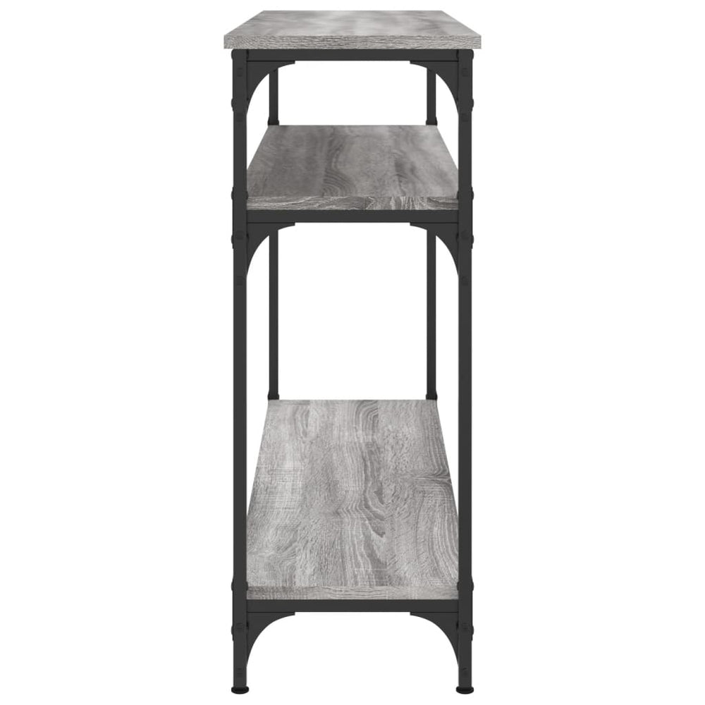 Wandtafel 100x29x75 cm bewerkt hout grijs sonoma eikenkleurig MeubelReus