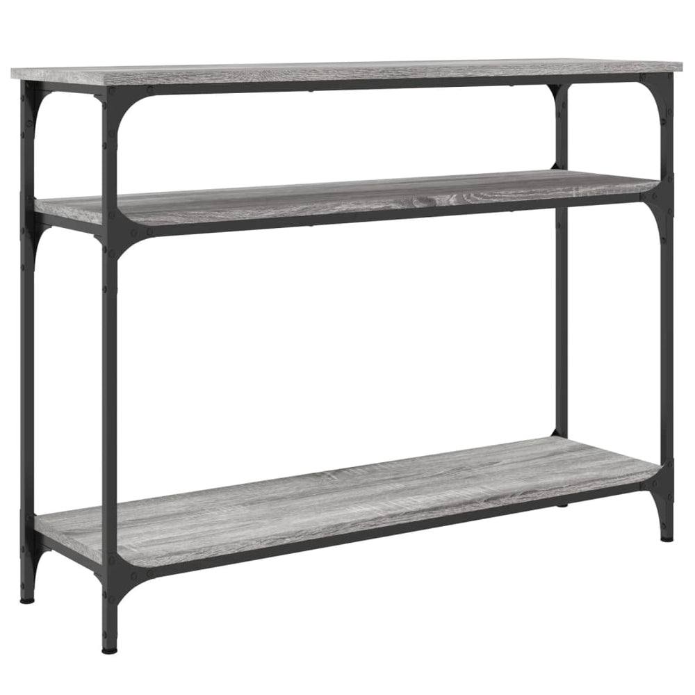 Wandtafel 100x29x75 cm bewerkt hout grijs sonoma eikenkleurig MeubelReus