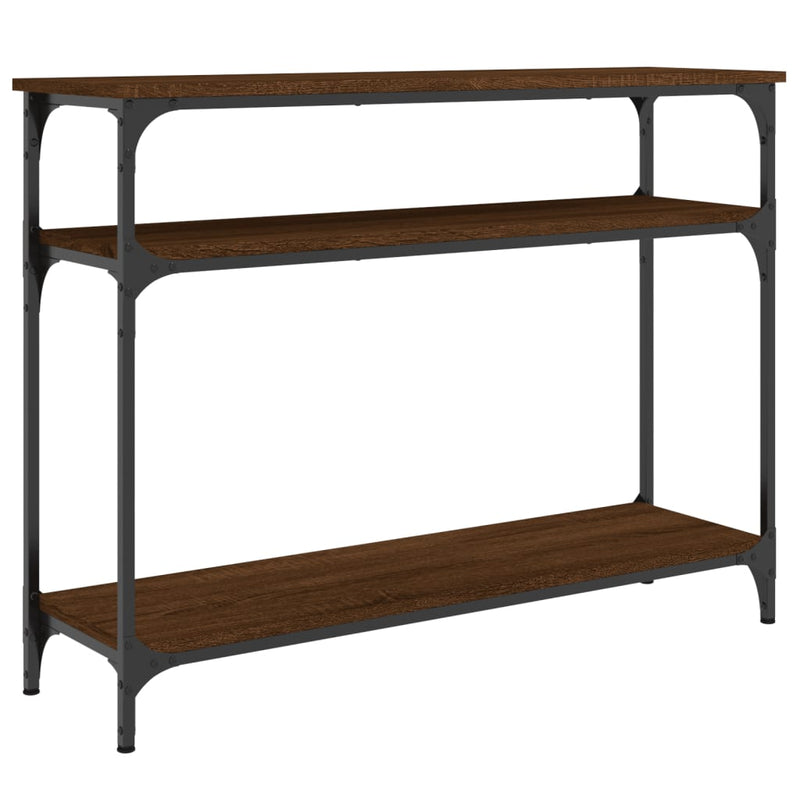 Wandtafel 100x29x75 cm bewerkt hout bruin eikenkleur MeubelReus