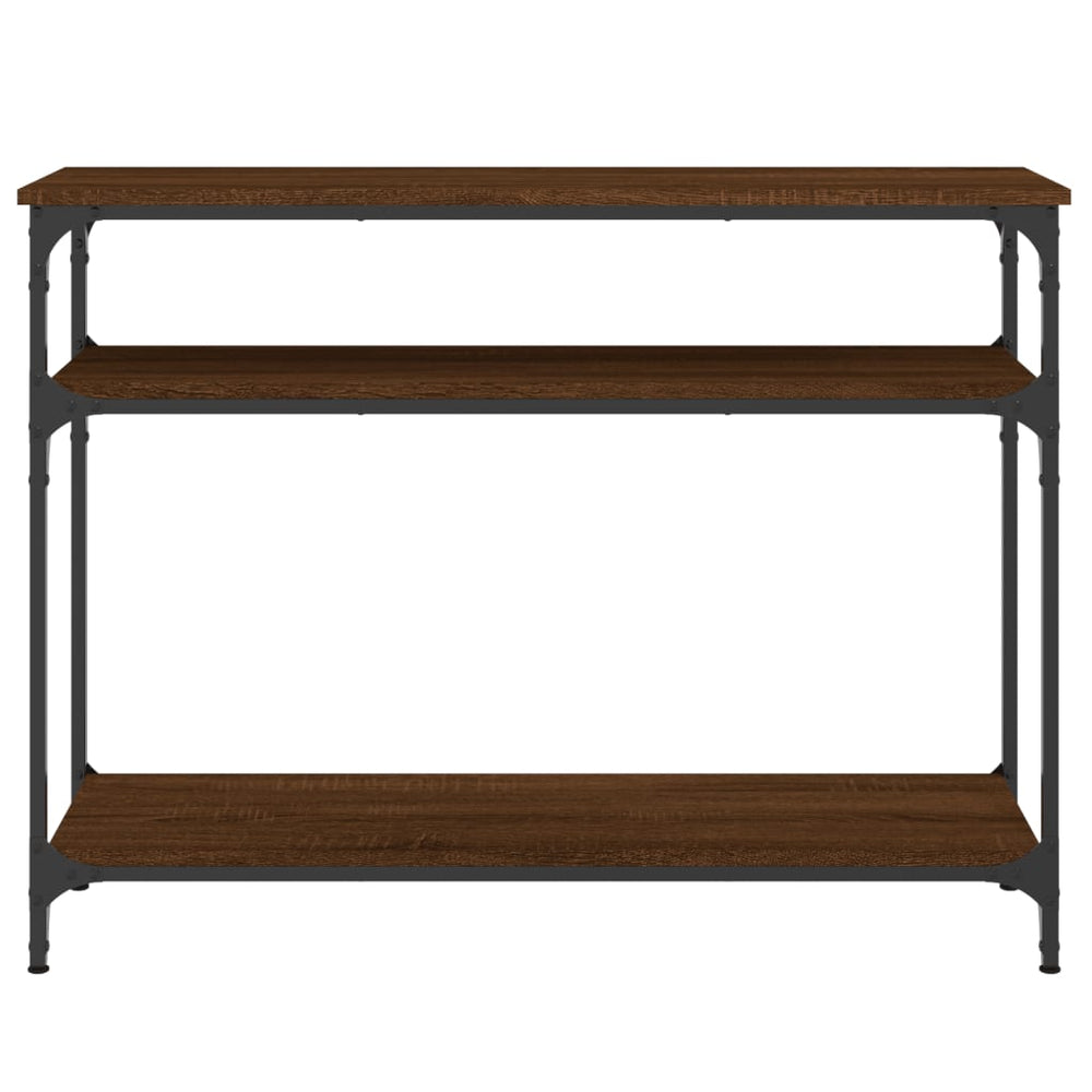 Wandtafel 100x29x75 cm bewerkt hout bruin eikenkleur MeubelReus
