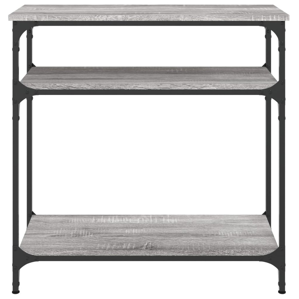 Wandtafel 75x29x75 cm bewerkt hout grijs sonoma eikenkleurig MeubelReus