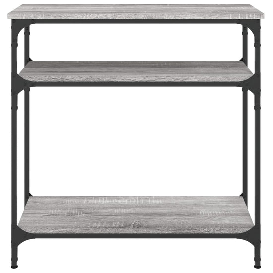 Wandtafel 75x29x75 cm bewerkt hout grijs sonoma eikenkleurig MeubelReus