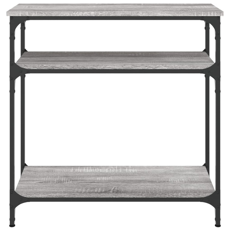 Wandtafel 75x29x75 cm bewerkt hout grijs sonoma eikenkleurig MeubelReus