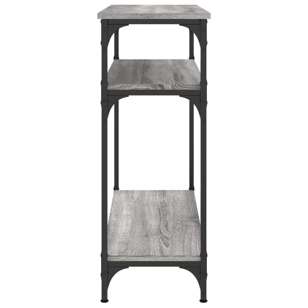 Wandtafel 75x29x75 cm bewerkt hout grijs sonoma eikenkleurig MeubelReus