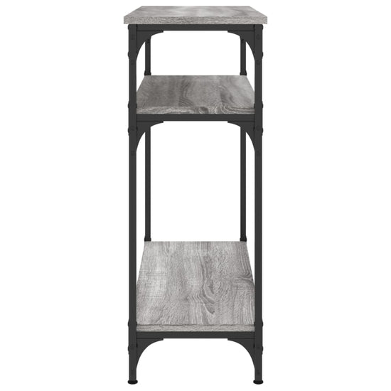 Wandtafel 75x29x75 cm bewerkt hout grijs sonoma eikenkleurig MeubelReus