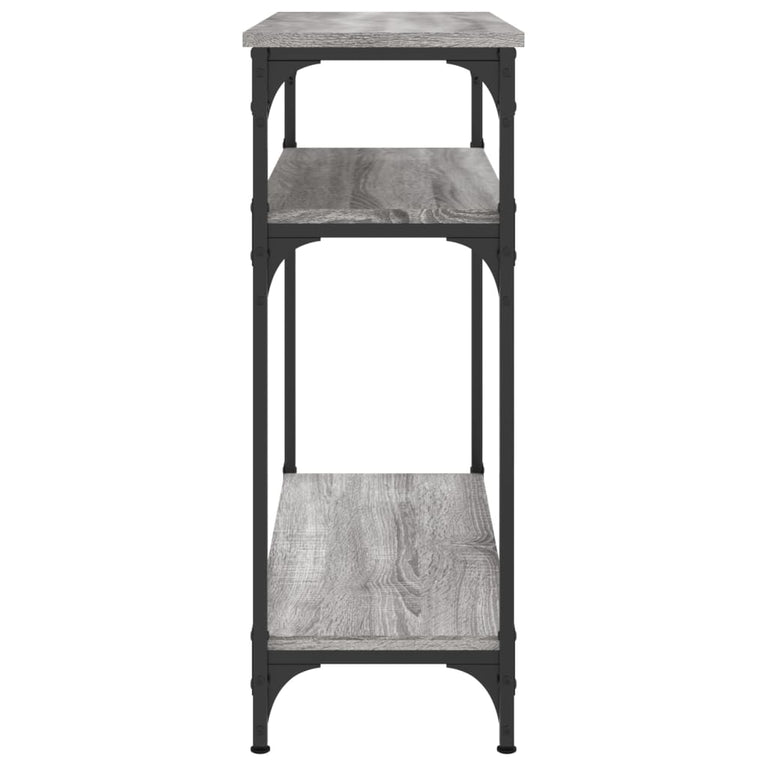 Wandtafel 75x29x75 cm bewerkt hout grijs sonoma eikenkleurig MeubelReus