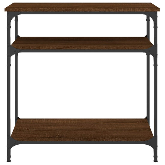 Wandtafel 75x29x75 cm bewerkt hout bruin eikenkleur MeubelReus