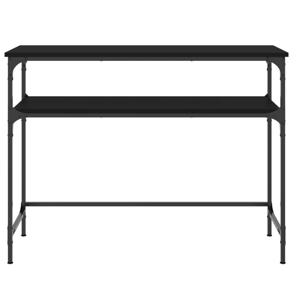 Wandtafel 100x35,5x75 cm bewerkt hout zwart MeubelReus