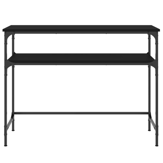 Wandtafel 100x35,5x75 cm bewerkt hout zwart MeubelReus