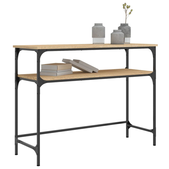 Wandtafel 100x35,5x75 cm bewerkt hout sonoma eikenkleurig MeubelReus