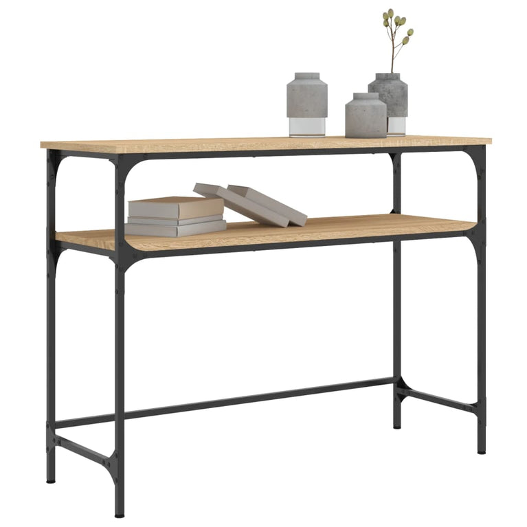 Wandtafel 100x35,5x75 cm bewerkt hout sonoma eikenkleurig MeubelReus