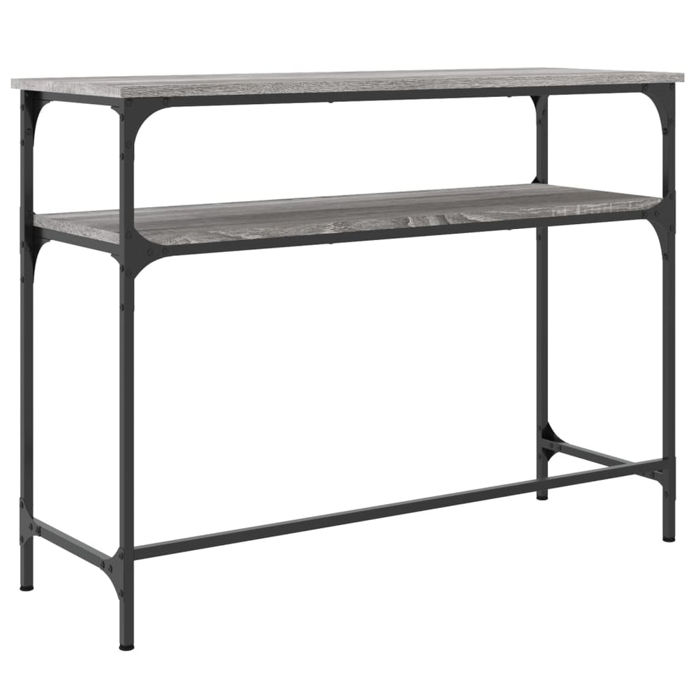 Wandtafel 100x35,5x75 cm bewerkt hout grijs sonoma eikenkleurig MeubelReus