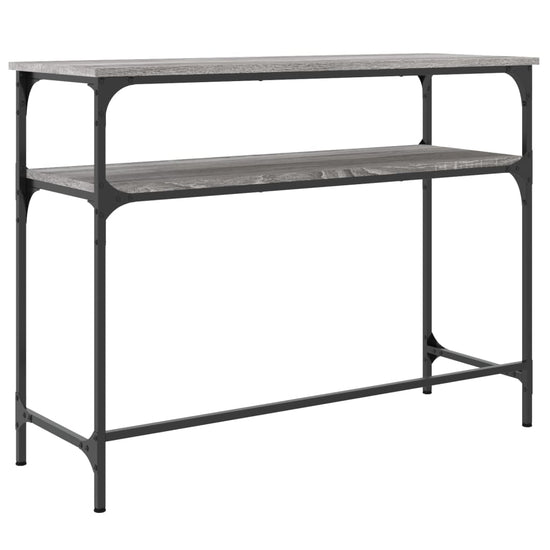 Wandtafel 100x35,5x75 cm bewerkt hout grijs sonoma eikenkleurig MeubelReus