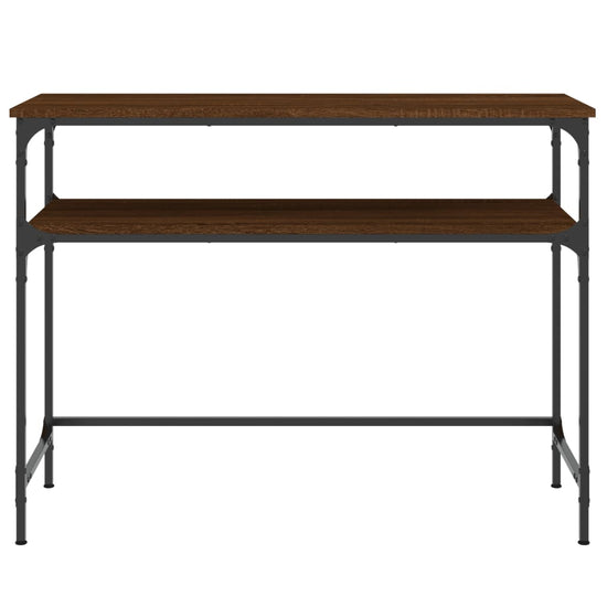 Wandtafel 100x35,5x75 cm bewerkt hout bruin eikenkleur MeubelReus