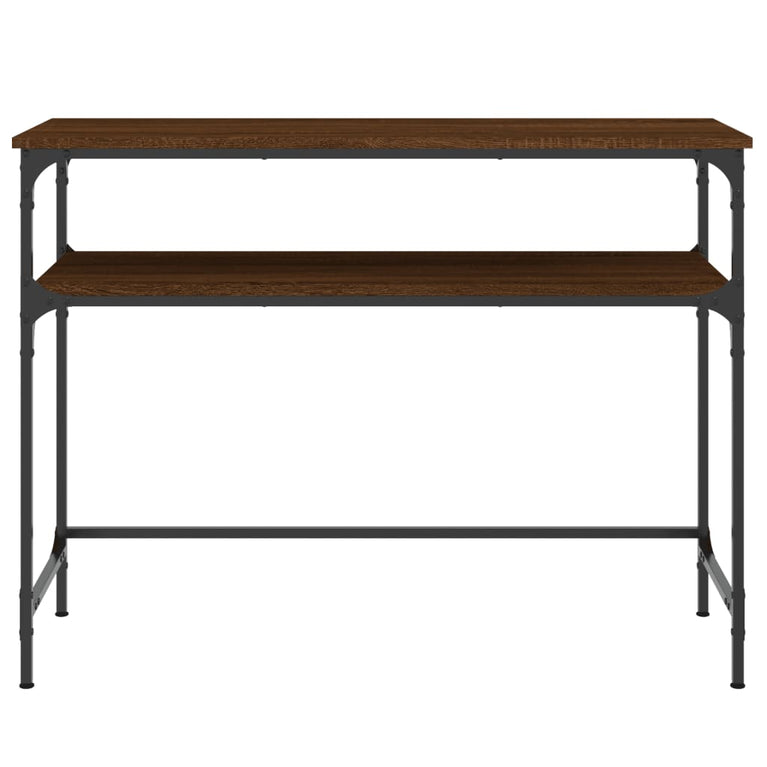 Wandtafel 100x35,5x75 cm bewerkt hout bruin eikenkleur MeubelReus