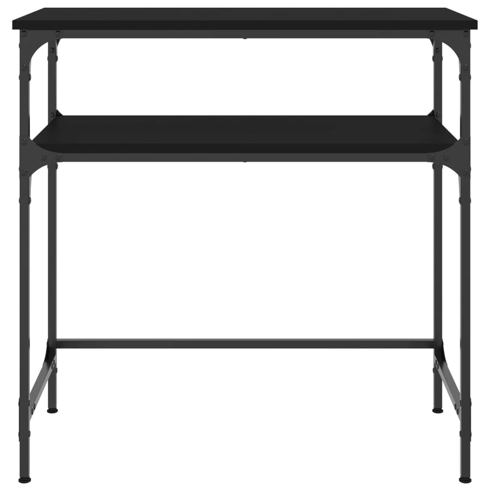 Wandtafel 75x35,5x75 cm bewerkt hout zwart MeubelReus
