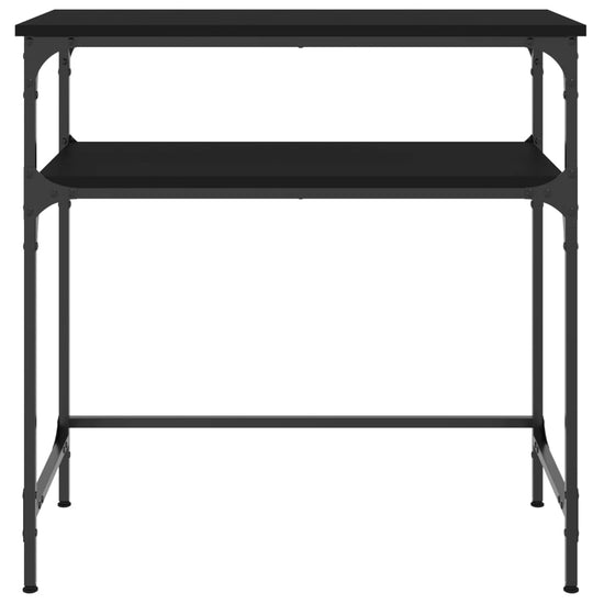 Wandtafel 75x35,5x75 cm bewerkt hout zwart MeubelReus