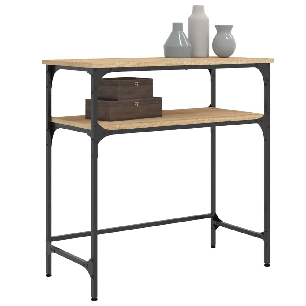 Wandtafel 75x35,5x75 cm bewerkt hout sonoma eikenkleurig MeubelReus