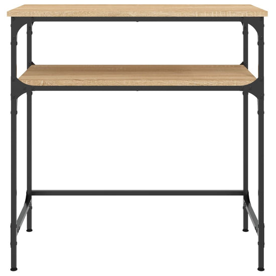 Wandtafel 75x35,5x75 cm bewerkt hout sonoma eikenkleurig MeubelReus
