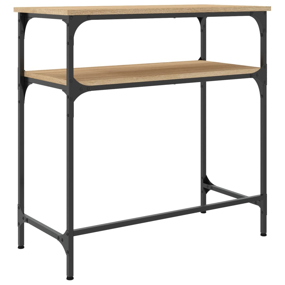 Wandtafel 75x35,5x75 cm bewerkt hout sonoma eikenkleurig MeubelReus