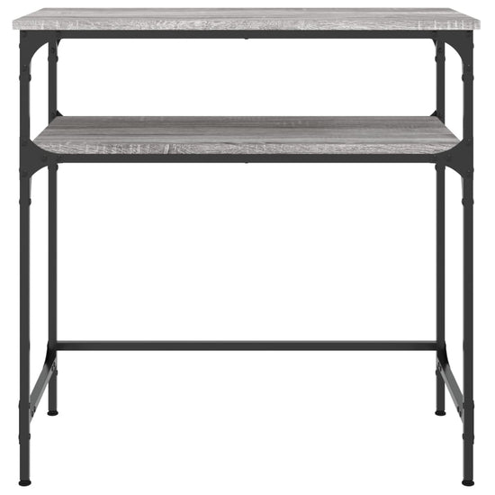 Wandtafel 75x35,5x75 cm bewerkt hout grijs sonoma eikenkleurig MeubelReus