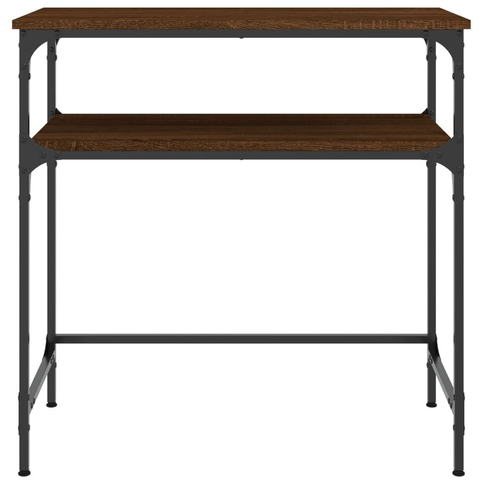 Wandtafel 75x35,5x75 cm bewerkt hout bruin eikenkleur MeubelReus