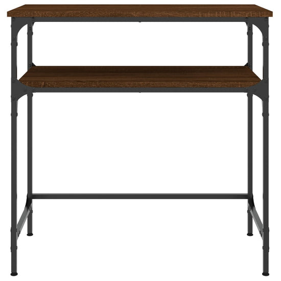 Wandtafel 75x35,5x75 cm bewerkt hout bruin eikenkleur MeubelReus