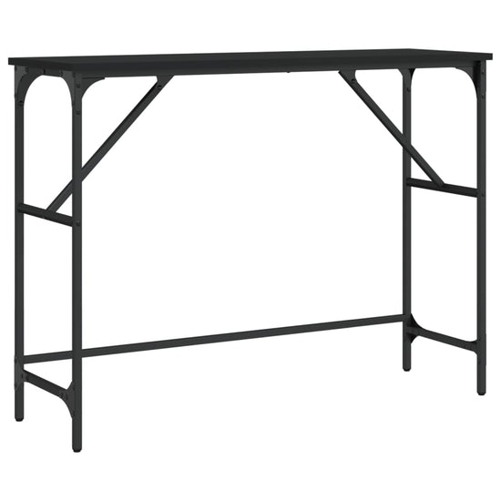 Wandtafel 100x32x75 cm bewerkt hout zwart MeubelReus