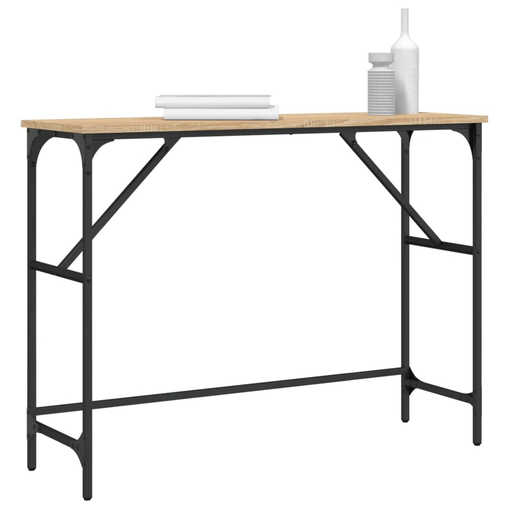 Wandtafel 100x32x75 cm bewerkt hout sonoma eikenkleurig MeubelReus