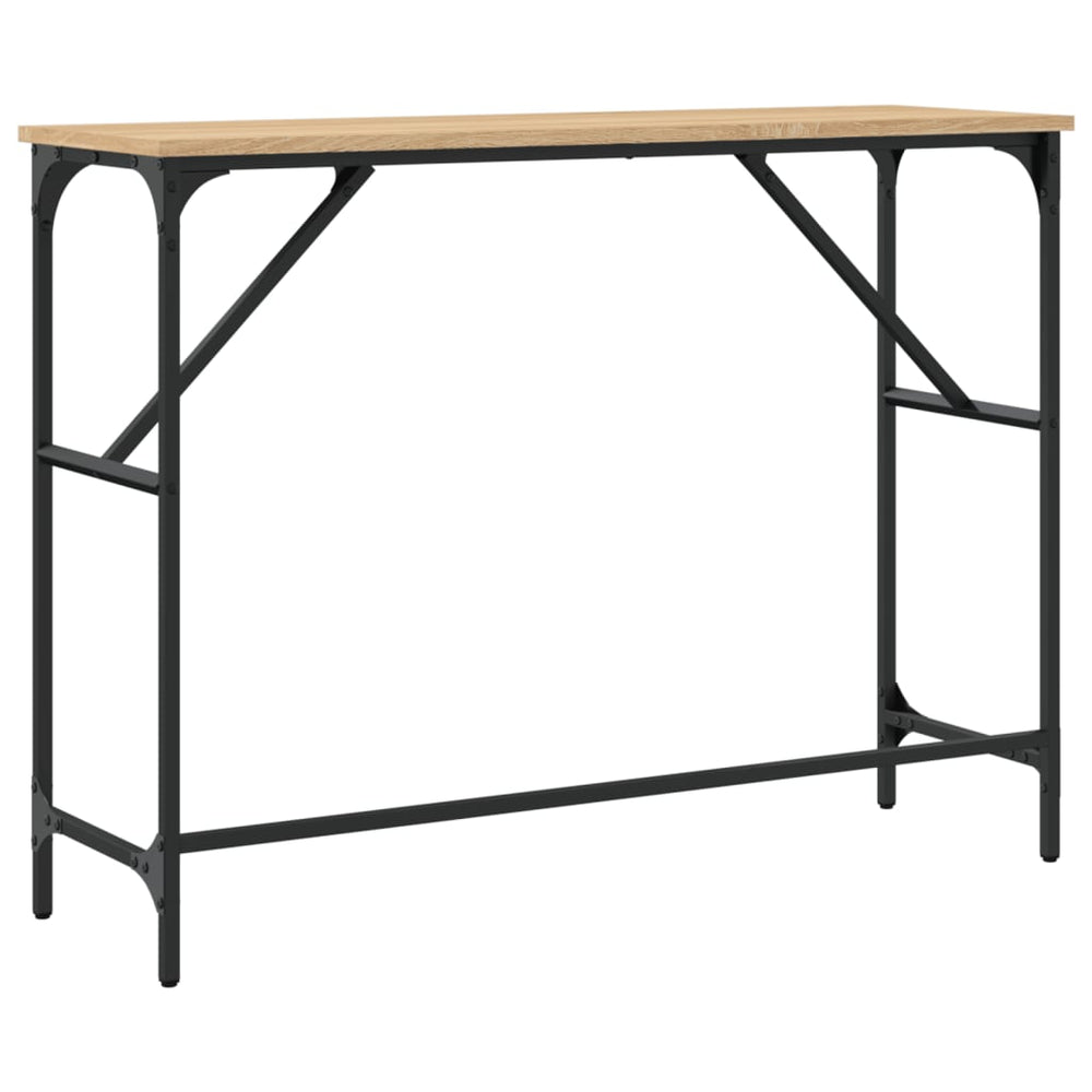 Wandtafel 100x32x75 cm bewerkt hout sonoma eikenkleurig MeubelReus