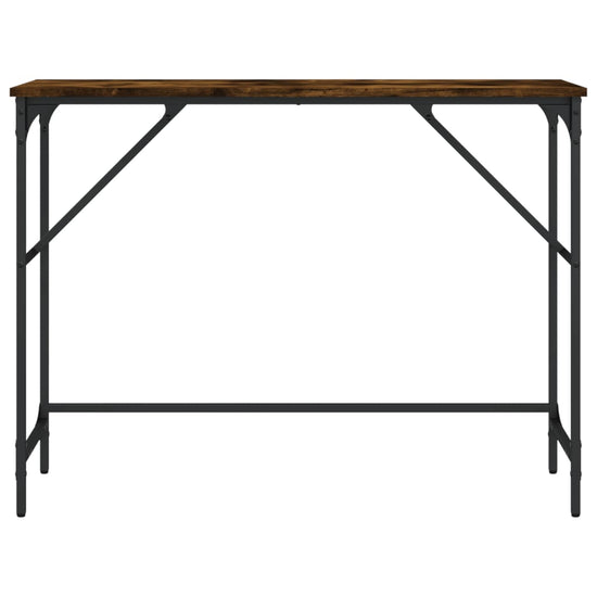 Wandtafel 100x32x75 cm bewerkt hout gerookt eikenkleurig MeubelReus
