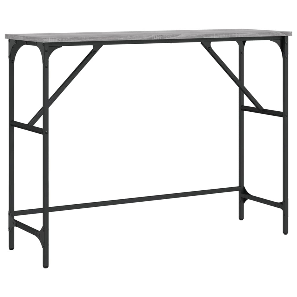 Wandtafel 100x32x75 cm bewerkt hout grijs sonoma eikenkleurig MeubelReus