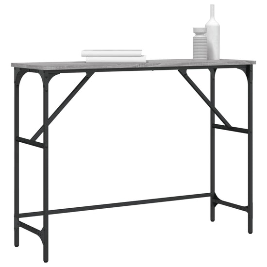 Wandtafel 100x32x75 cm bewerkt hout grijs sonoma eikenkleurig MeubelReus