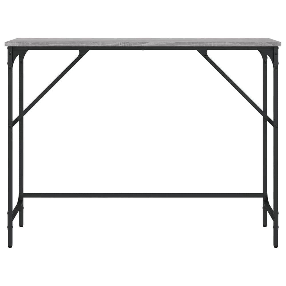 Wandtafel 100x32x75 cm bewerkt hout grijs sonoma eikenkleurig MeubelReus