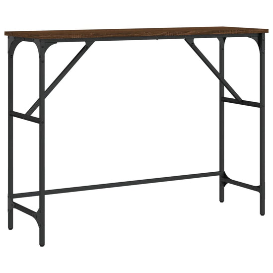 Wandtafel 100x32x75 cm bewerkt hout bruin eikenkleur MeubelReus