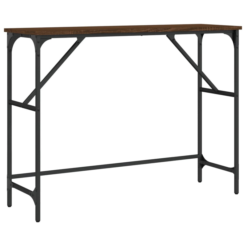Wandtafel 100x32x75 cm bewerkt hout bruin eikenkleur MeubelReus