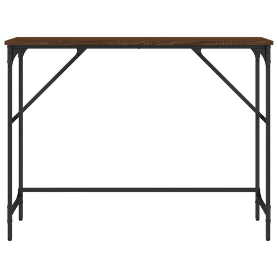 Wandtafel 100x32x75 cm bewerkt hout bruin eikenkleur MeubelReus