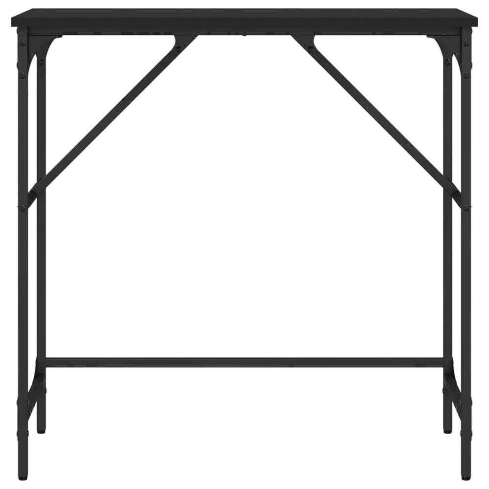 Wandtafel 75x32x75 cm bewerkt hout zwart MeubelReus